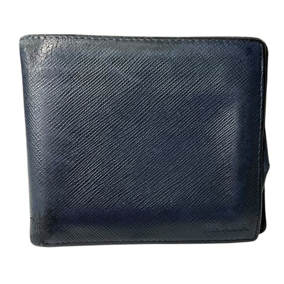 Prada Blue Saffiano Leather Men's Wallet - Picture 1 of 10